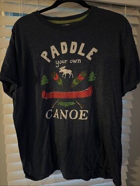 Paddle Your Own Canoe Graphic Tee - Dark Navy